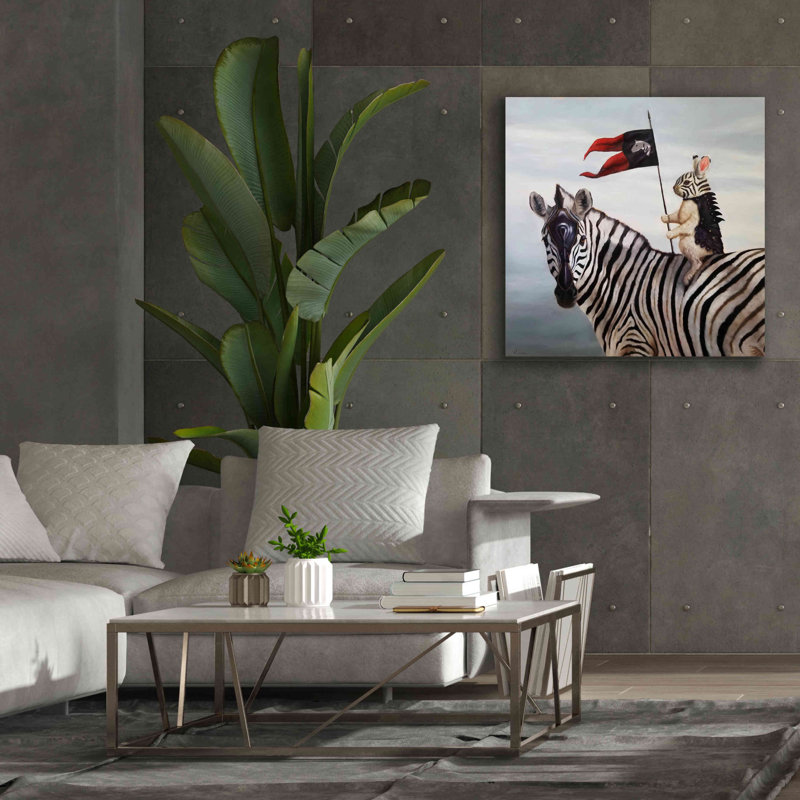 «Striped Warrior» par Lucia Heffernan sur, H 37 po x l 37 po x P 1,5 po