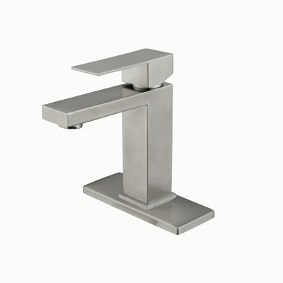 Robinet de salle de bain à cascade, robinet de meuble-lavabo à poignée simple blanc