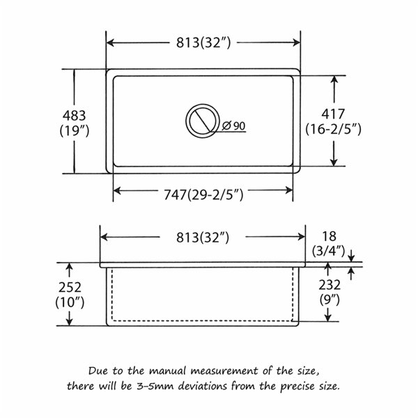 Dimensions du produit