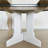 Expandable Oval Kitchen Dining Table, 59X43 Inch With Removable Leaf, Charm, White Finish, Seats Up To 6
