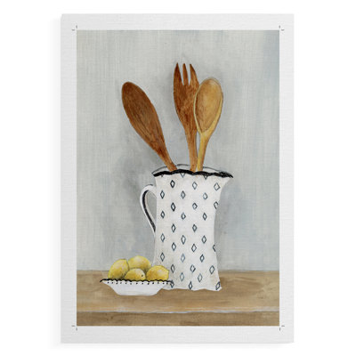 Cottage Kitchen III - Impression sur toile seulement - NON-CADRE