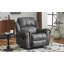 Fauteuil inclinable oscillant standard en daim de 40,75 po de largeur, ardoise