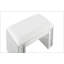 Tabouret de coiffeuse en simili-cuir ivoire Nysa