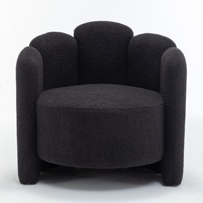 Sherpa Upholstered Barrel Chair