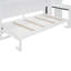 Lit escamotable simple simple avec placard, tiroirs et bureau - Lit pliant compact pour économiser de l'espace