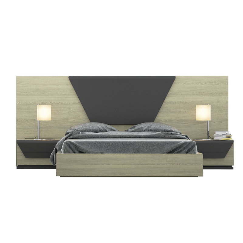 Austrina Upholstered Panel Bed, King
