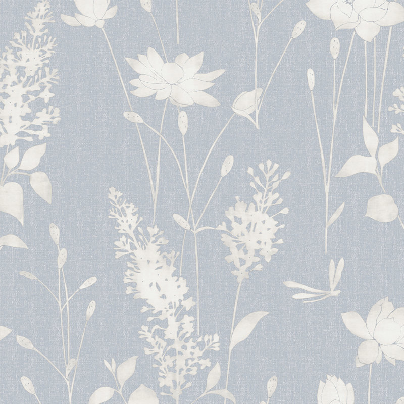 Rouleau de papier peint Laura Ashley, Bleu craie