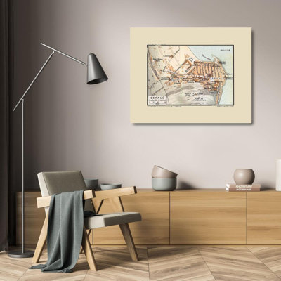 Art sur toile tendue Lark Manor ™ Baedeker, Cefalu, Sicile, Italie - Baedeker 1880 ITIT0150