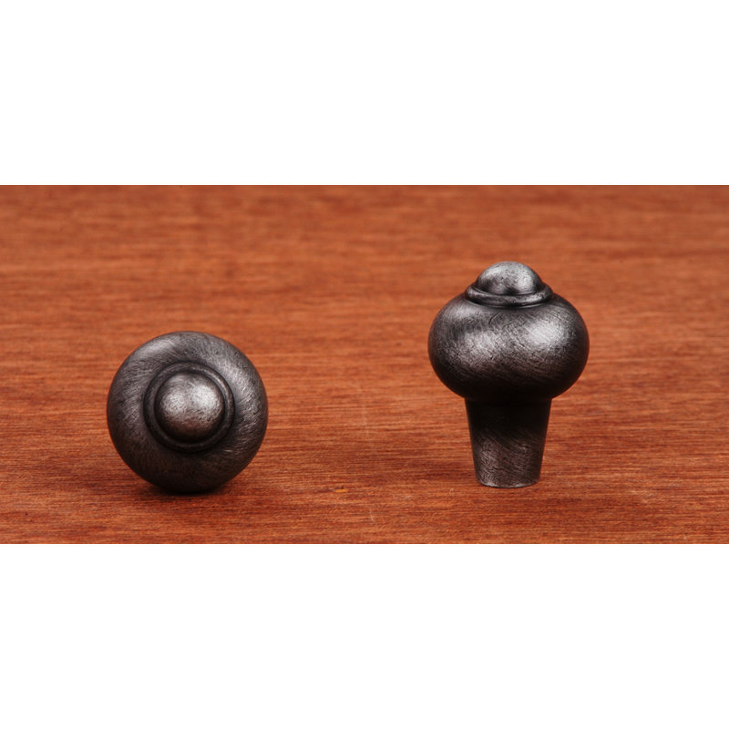 CK Series 1" Diameter Round Knob, Distressed Nickel