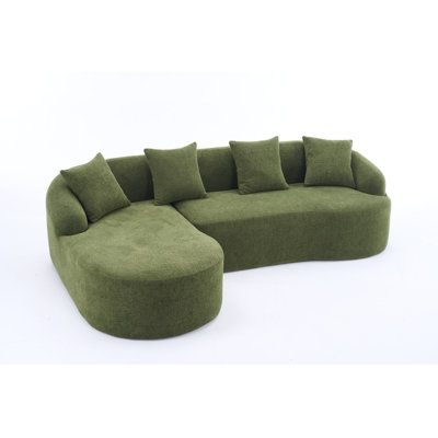 Driftstone Luxurious L-Shaped Modular Sofa with Deep Seating and Plush Pillows for Comfort and Style
