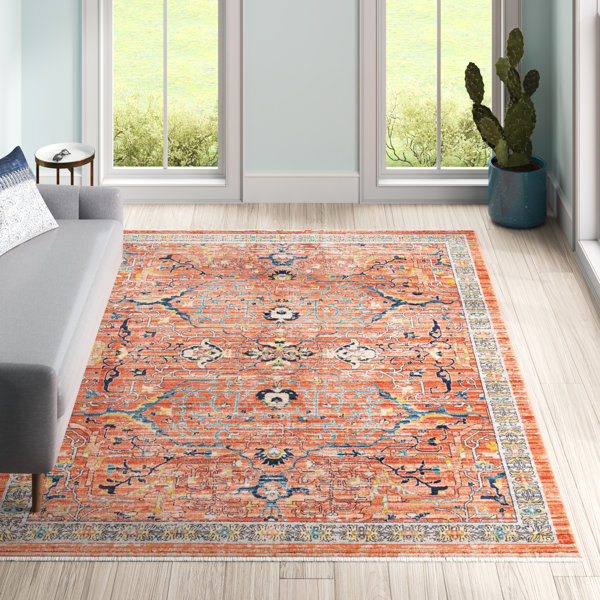 Throw Rugs Thickness Soft Vintage Retro Small Carpets Blue Front Doormat -  Warmly Home