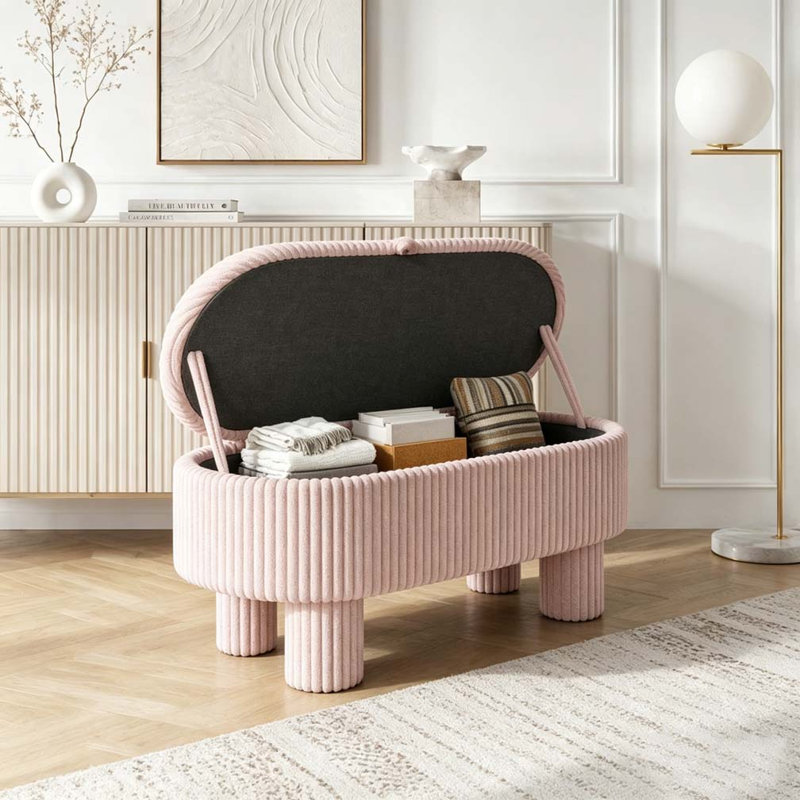 Banc rembourré Modern, Pink