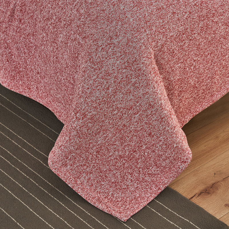 Knitted Throw Blanket, Twin, Red