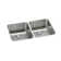 Lustertone 30.75" L x 18.5" W Double Basin Undermount Kitchen Sink with Perfect Drain
