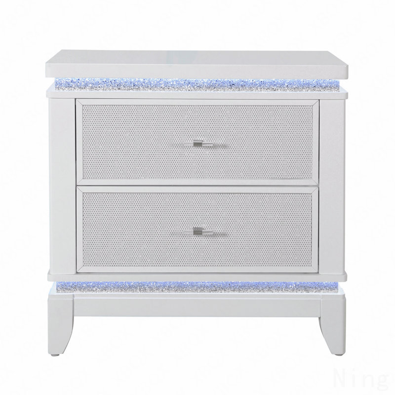 Nightstand With Cooler, USB And Speaker