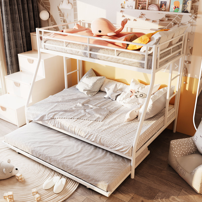  Lit superposé standard Arnya, Simple sur double, Blanc
