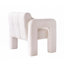 Fauteuil d'appoint rembourré en bouclé