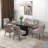 Dinnington Velvet Upholstered Side Chair With Black Legs-480444288