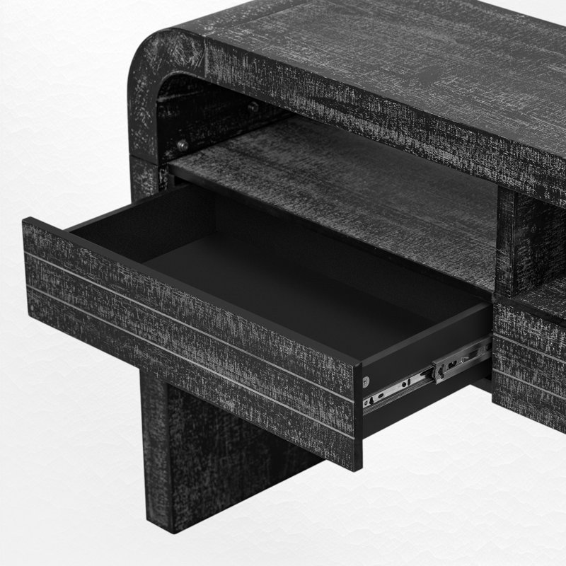 Console 52,03 po, Noir antique