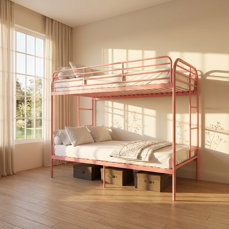 Lit superposé industriel simple en métal Denton l 41,3 po x P 78,1 po x H 59,8 po Denton