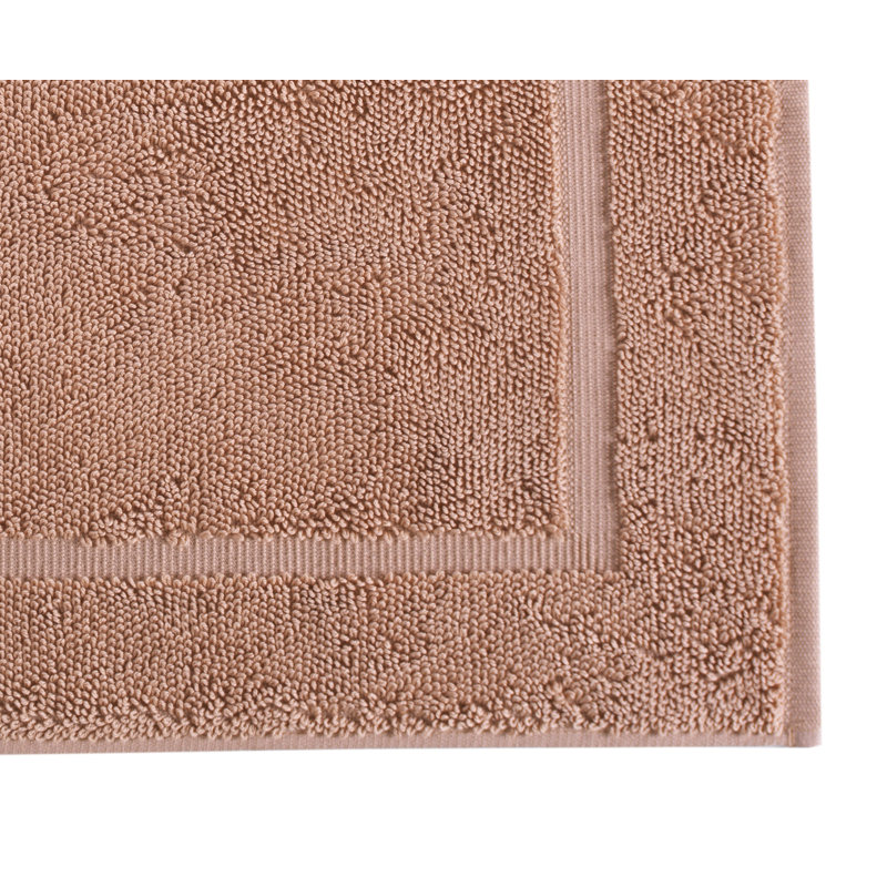 Lerins Solid Color Bath Mat Floor Towel, Rosso