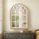 Distressed Solid Wood Arch Mirror