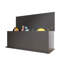 Coffre de rangement coffre, boîte en bois à plateau relevable pour meubles de rangement de banc d'entrée, noir