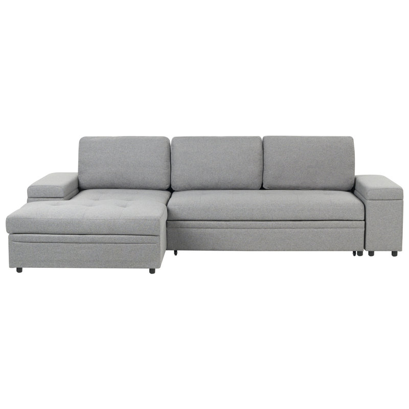 HRISEY 3 Seater Sofa Bed, Grey