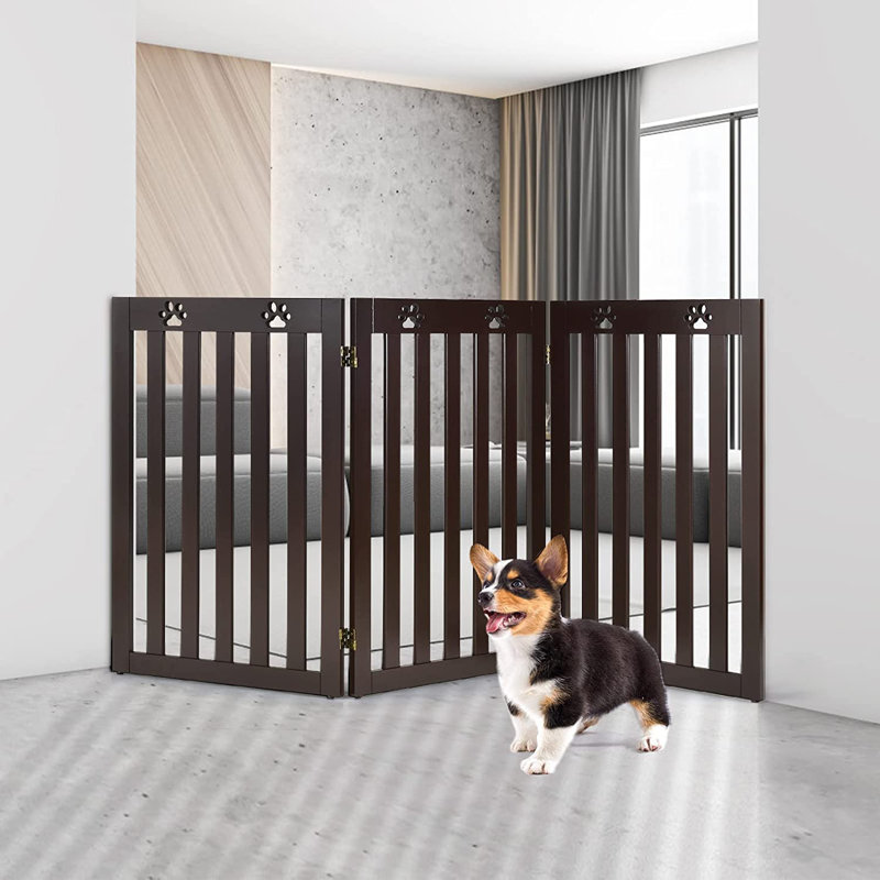 Madera Wood Free Standing Pet Gate