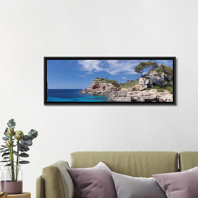 "Baie de Alcunia", Santanyi, Majorque, îles Baléares, Espagne par Panoramic Images - reproduction d'art sur toile tendue