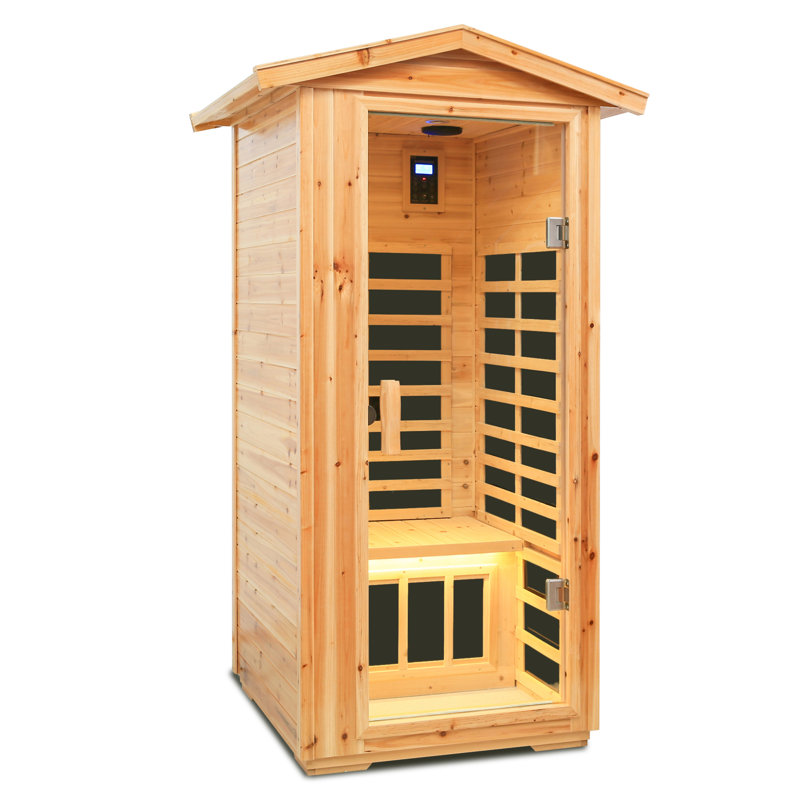 Sauna d'extérieur infrarouge lointain à une personne