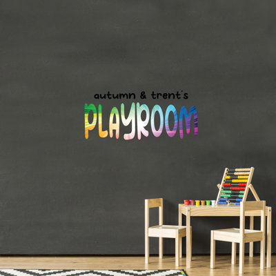 3881 Text & Numbers Non-Wall Damaging Wall Decal