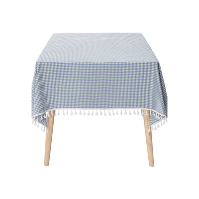 Yaely Square Houndstooth Cotton Tablecloth