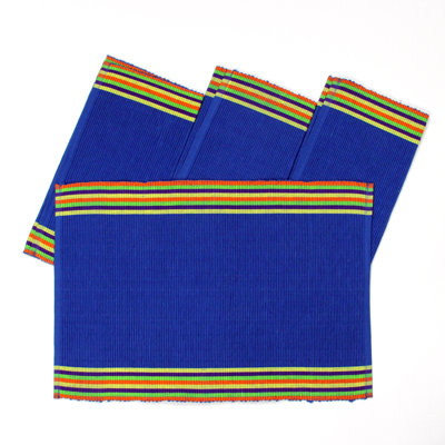 Cotton Striped Rectangle Placemat