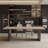 Modern simple rectangular solid wood slate tabletop-1051637088