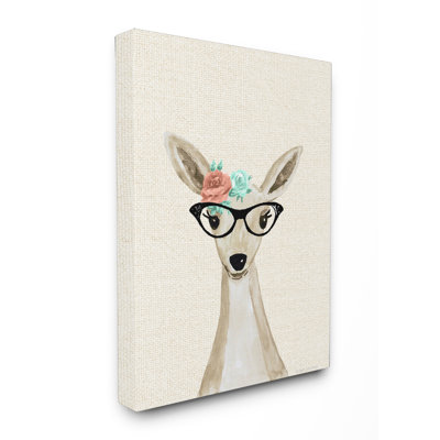 Cerf boisé avec lunettes pour chat