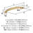 Arc 5-1/16 inch (128mm) Center-to-Center Champagne Bronze Cabinet Pull - 25 Pack-111778157-111778159