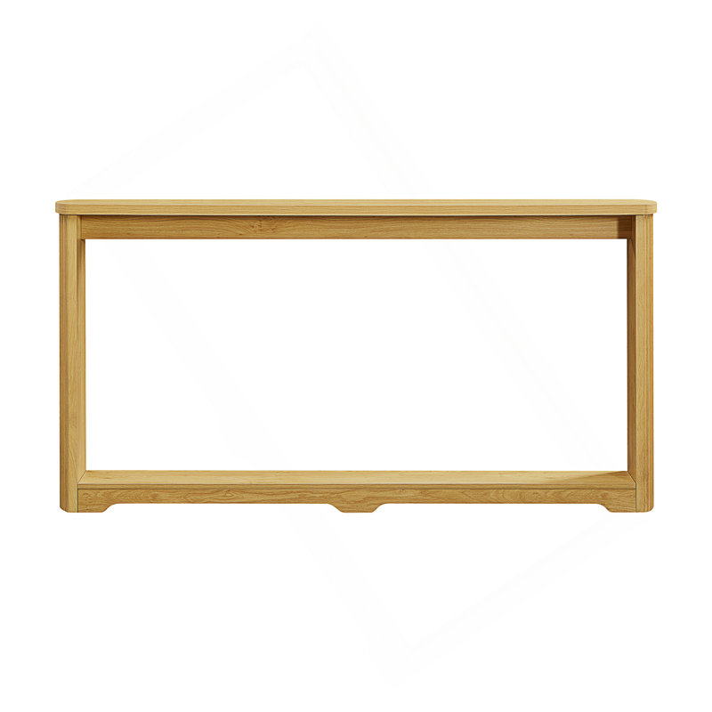70.1" Narrow Console Table, Natural Wood