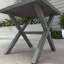 Table d'appoint carrée d'extérieur en aluminium-114222592