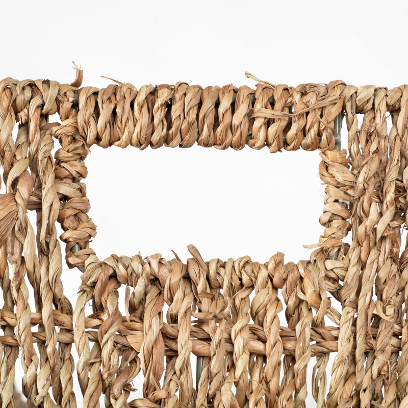 Seagrass Iron Free Standing Magazine Rack