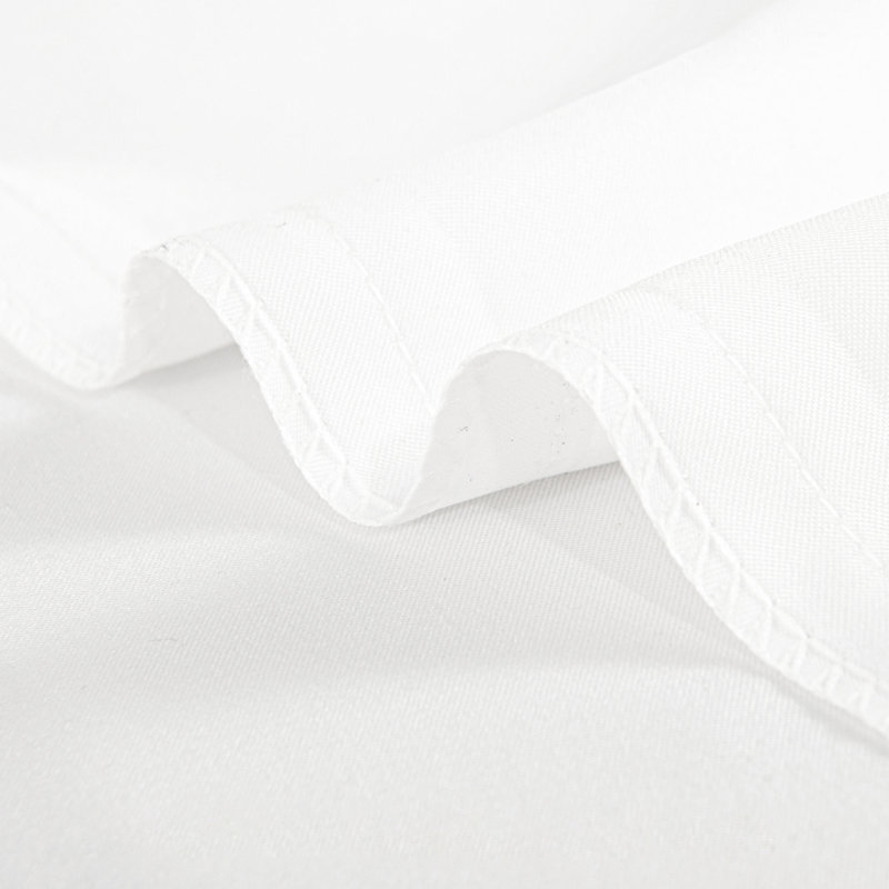 Taie d'oreiller soyeuse en microfibre, Blanc