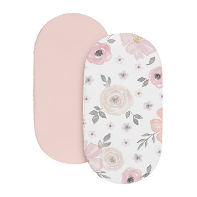 Watercolor Floral Floral - Piece Standard Crib Fitted Sheet
