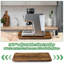Glissière pour appareils électroménagers, plateau coulissant pour cafetière, glissière pour cafetière pour comptoir, glissière à plateau roulant sur 360 ° pour appareils de cuisine - brun rustique (13 po x 14 po)