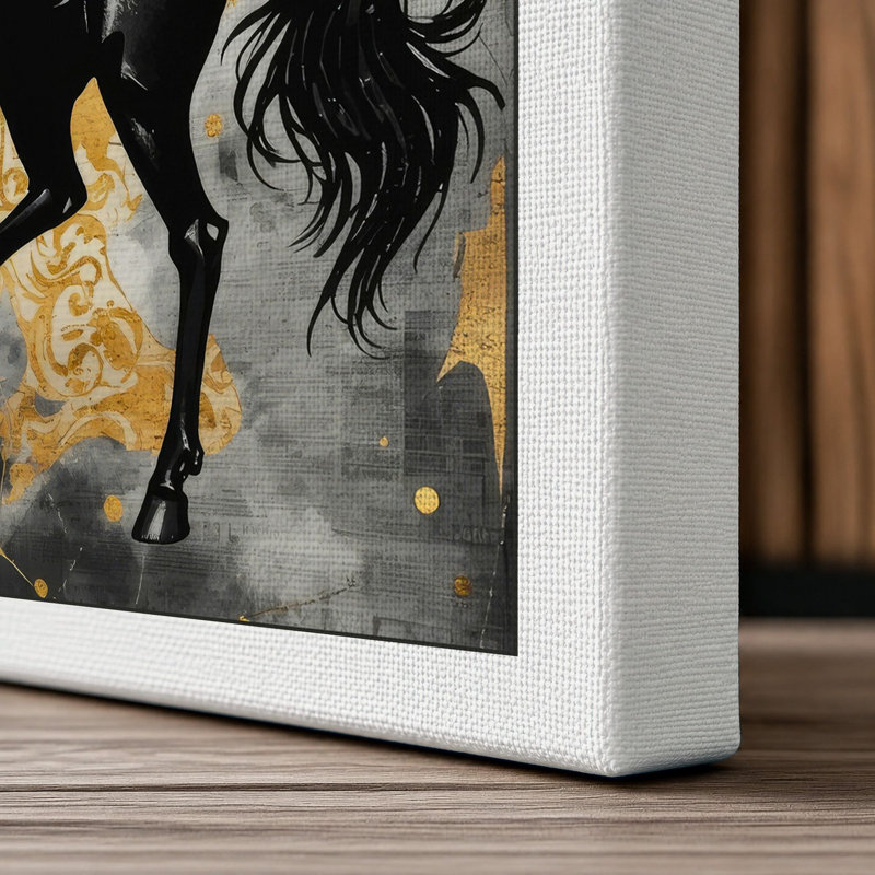 Pegasus Rising Maximalist - Wrapped Canvas, 36x24 - 91.4 x 61.0 cm, White Border