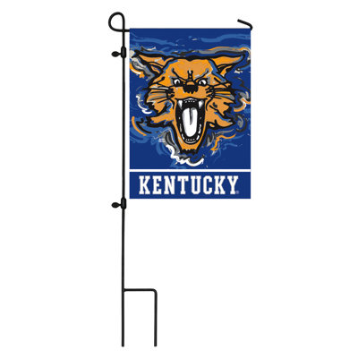 Drapeau de jardin en polyester 18 po x 13 po Université du Kentucky