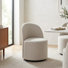 Upholstered Fully Assembled Swivel Dining Chair (Set of 2)