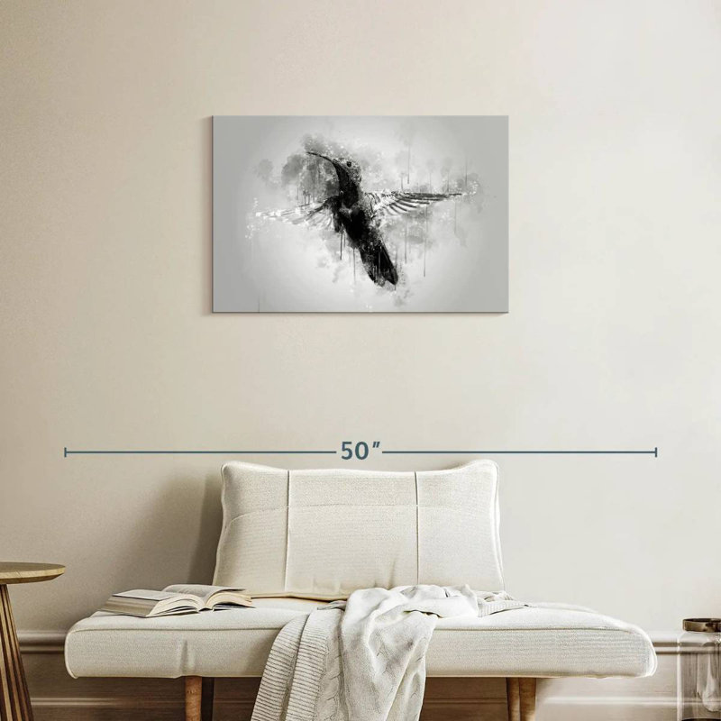 Brampt Small Hummingbird Black And White