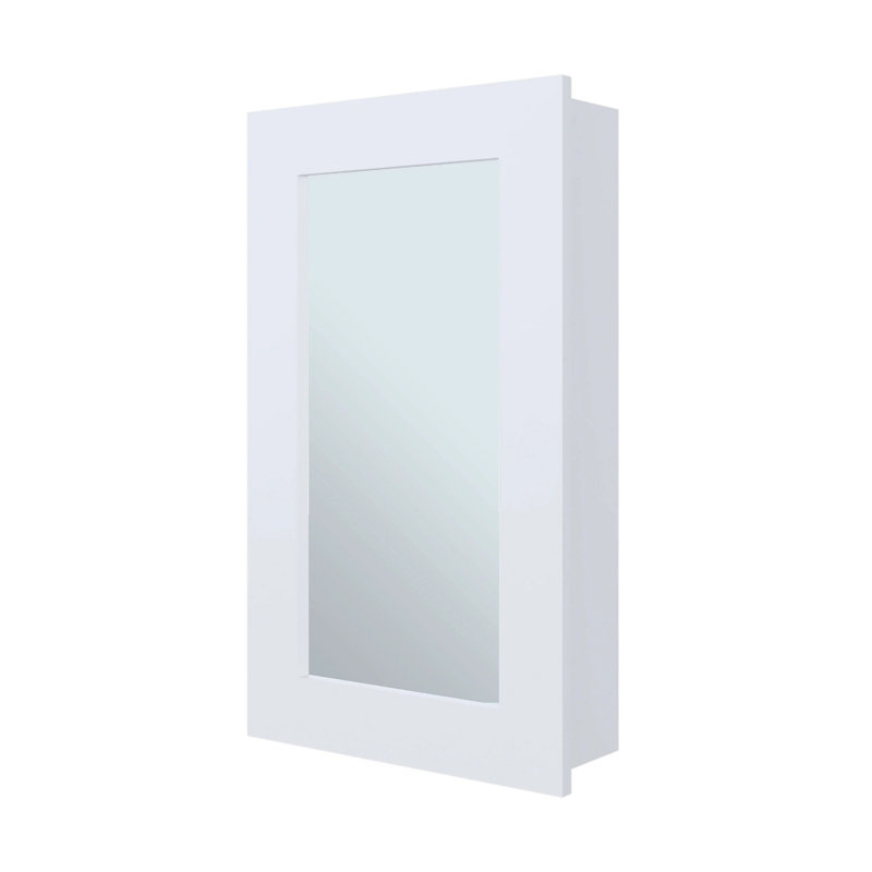 Pharmacie avec miroir inclus, Blanc