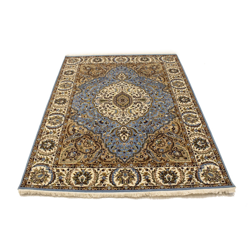 Tapis bleu Indo Kerman
