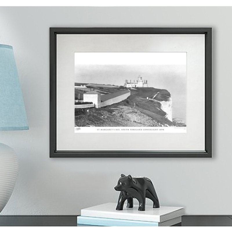 St Margaret's Bay, South Foreland Lowerlight 1898 by Francis Frith - Single Picture Frame Print, 45cm H x 60cm W x 2.3cm D